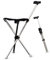 Canne de marche avec siège pliable – Canne d'équilibre légère de 150 kg pour personnes âgées – Canne et tabouret 2 en 1 – Hauteur réglable et design antidérapant