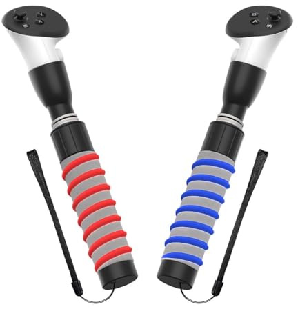 Spelhandtag tillbehör förbättra spelupplevelsepinnar kontrollgrepp för Beat Saber Gorilla Tag långa spel handtag förlängare förlängningsgrepp för 3 handkontroller