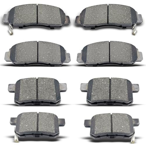 AnnoVinco 8PCS Front Rear Ceramic Disc Brake Pads Replacement Kit Fits 2008-2012 For Honda Accord,2009-2014 For Acura TSX (D785 D792)