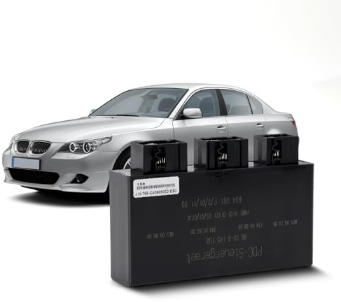 Artudatech Parkeringssensor parkeringshjälp styrenhet 66209145158 för BMW PDC backhjulsmodul för 5-serien E60 E61 | 6-serien E63 | X5 E70/X6 E71 | 7-serien E65 E66 backsensorer döda vinkeln
