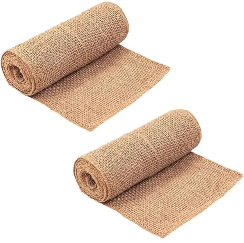 Lawnoval Lot de 2 rouleaux de protection en toile de jute, 200 cm de large, gel d'hiver pour protéger les troncs d'arbres et arbustes, bandage antigel pour plantes 30 x 200 cm