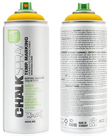 Montana CHALK Sprays - Yellow 400ml Can