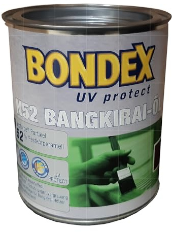 Bondex Bangkirai N52 UV 3L Bangkirai Öl Hartholzöl Holzöl Terrassenöl