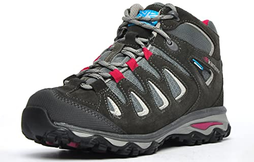 Karrimor Women's Isla Mid Ladies Weathertite Black High Rise Hiking Boots, Black C Pink, 5 UK
