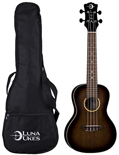 Luna Artist Vintage Distressed Concert Ukulele with Gigbag