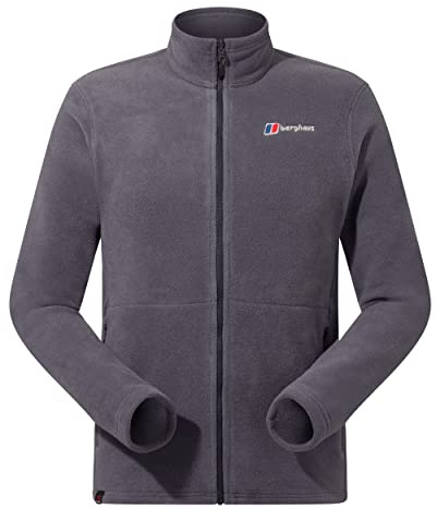 Berghaus Men's Prism Polartec Interactive Fleece Jacket | Added Warmth | Smart Fit | Durable Design Fleece Full Zip, Carbon, 36 Regular(32)