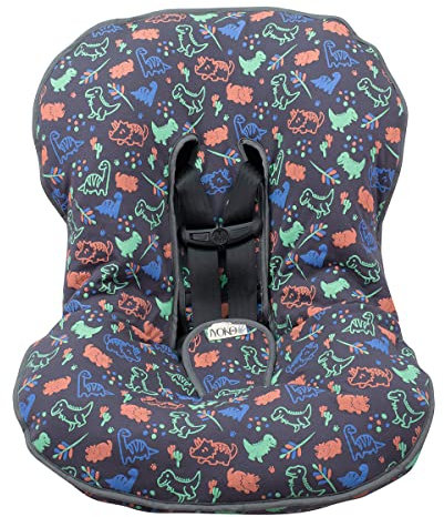 JYOKO Kids Abdecken Gepolsterte Universal für Babyschale (Happy Dino)