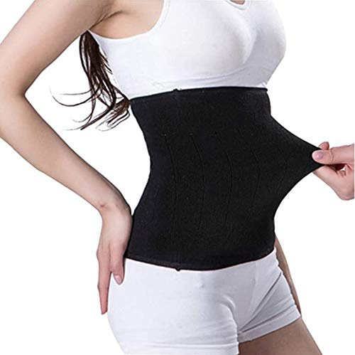 Waist Support Stomach Kidney Warmer Lumbar Support Lower Back Brace Abdominal Binder Slim Waist Trimmer Belt Thin Soft Cashmere Waistband for Warming Kidney Pain Relief C Section Surgical Recovery