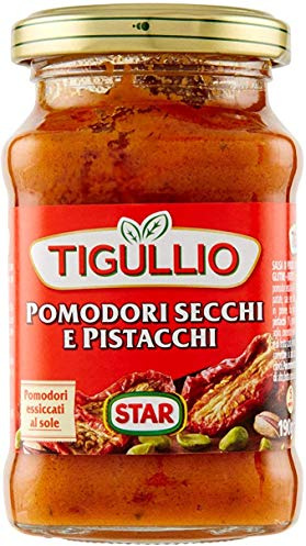 12x Star Tigullio GranPesto Pomodori Secchi e Pistacchi Pesto torkade tomater och pistaschor 190 g sås