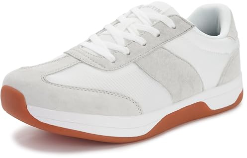 WHITIN Women's Zero Drop Wide Width Toe Box Training Road Running Shoes Size 8 Ladies Footwear Non Slip Casual Walking Workout Sneakers Grey 39