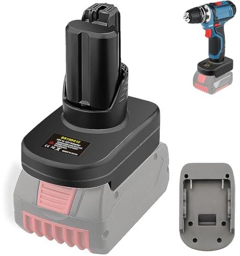 TPDL BS18BS12 Adapter für Bosch Professional 18V System Akku GBA 18V Akku BAT609 BAT610 BAT618 BAT619 arbeitet im für Bosch Professional 12V System GBA Elektrowerkzeugs