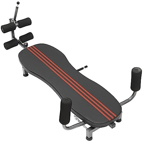 uameng Ryggsträckt dragkraft inversion bord dekompressionsbänk ryggtränare med 150 kg lastkapacitet för viktminskning, kroppsformning, sit-ups
