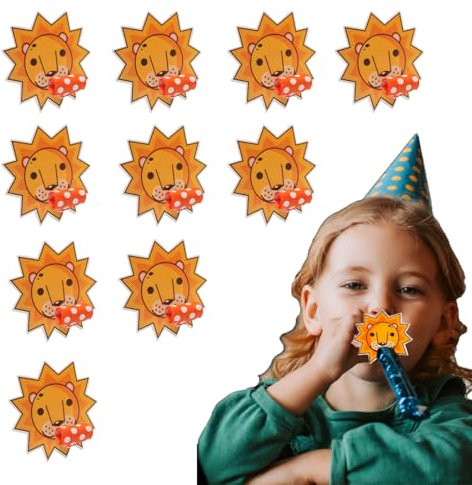 BIRLOZA 10 Stück Tröte Kindergeburtstag, Partytröten, Tröten für Kinderspielzeug, Tröte Kinder für Partys, Geburtstagsfeiern, Festliche Anlässe