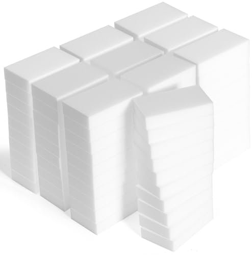 (100 Pack 3.9x2.3x0.8) Melamine Sponges Magic Cleaning Sponges in Bulk Eraser Sponges for Kitchen Bathroom Cleaning Supplies for Stains and Dirt