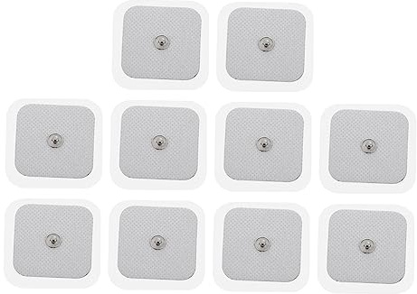 DECORNIJIA Almohadillas Adhesivas Para Fisioterapia 10 Piezas 4x4 Cm Almohadillas De Masaje Portátiles De Tela No Tejida Transpirable Para Espalda Cuello y Rodillas Uso Terapéutico