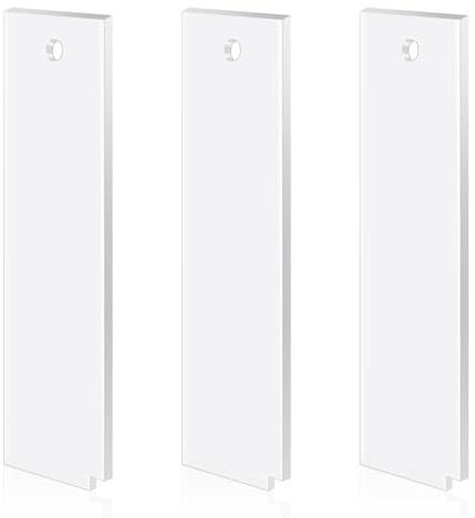xiaowanwan 3 Pezzi Raschietto per Sci 5mm,Raschietto per Sciolina Acrilico,Raschiatoio Cera Snowboard per Rimuovere la Cera in Eccesso (Trasparente,23cm*5.7cm*0.5cm)