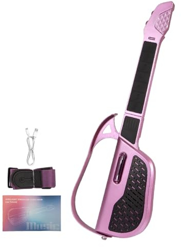 Chitarra Per Bambini - Chitarra Elettrica Senza Corde,Strumento Musicale Elettrico Piegevole per Educazione Musicale Bambini Viaggio Casa Scuola Attività