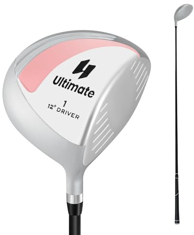 COSTWAY Golf Driver för kvinnor, 460 CC golfklubbor av aluminium för högerhänta med klubbhuva och grafit, 12° grader, golfdrivrutin för nybörjare och proffs