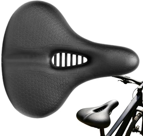 Ascent Cykelsadel | Andningsbar Komfort Ersättningsdyna,Mountainbike-Sadel Ergonomisk Sits,Lämplig För Kvinnor Män Och Barn Landsväg Mountainbike Hopfällbar Trekking Urban Pendling Och