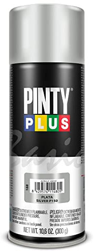 PINTY PLUS Pintura en spray BASIC 520cc Plata P150