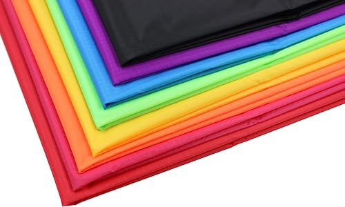 8Pcs 40D Ripstop Nylon Fabric, 59 Wide x39 Length Waterproof Durable Airtight Lightweight Fabrics for Kite Inflatable Flag Tarp Cover Tent DIY