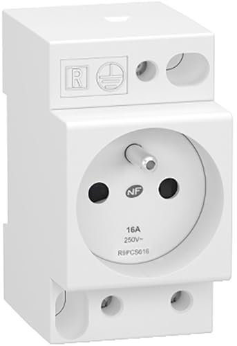 Schneider Electric - Resi9 - prise de courant - 2P+T - 250V - 16A - R9PCS616