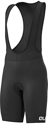 Alé Cycling Cuissard de cyclisme unisexe pour enfant, noir/blanc, 10 ans