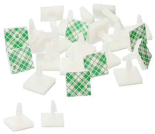 PATIKIL Adesivo PCB Distanziatore, 24pz Adesivo Distalli 0.19 Supporto Altezza Adesivo Isolato Distanziatori per PCB PC Scheda Supporto, Bianco