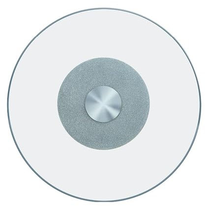 FENGZEQUAN Gehärtetem Glas Runde Tischplatte Drehteller, Großer Drehbar Servierteller Für Esstisch, Drehteller Lazy Susan Glass, Rotierende Tablett Stabil Silent(D,80cm/32in)