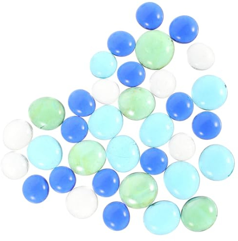 Operitacx Grava Artesanal de Vidrio para Peceras y Jarrones, Brillante y Resistente al Agua, Adecuado para Decoración de Acuarios y Jardines