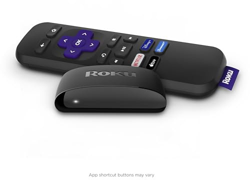 Roku Express HD Streaming Media Player, Black (Renewed)