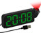 321Wasay Projection Alarm Clock, Digital Alarm Clocks Bedside, Led Projection Clocks For Bedrooms, Projector Clocks Bedroom Ceiling, Electronic Smart Clock (Black With USB-Cable)