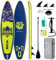 FEATH-R-LITE Aufblasbare Stand Up Paddle Boards Multifunktionale Paddleboard Mit Handpumpe, Sup Rucksack, Leine, Einstellbares Paddel, Für Erwachsene, Aller Fertigkeitsstufen (PIXIU-Blau)