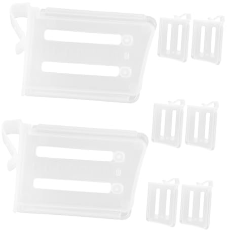 TEHAUX 8 Pezzi Divisori per Frigorifero Regolabili in Materiale Resistente, Pannelli Divisori per Porta Laterale, Accessori Salvaspazio per Organizzazione Domestica della Conservazione