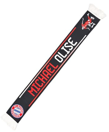 FC Bayern München I Schal Michael Olise I Fanschal I Stadionschal I Schwarz
