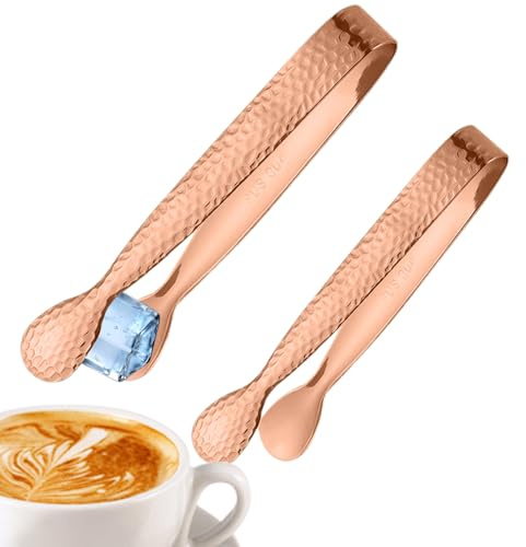 Tenazas Para Azúcar | 2 Piezas Utensilio De Acero Inoxidable Para Agarrar Azúcar | Pinzas Para Aperitivos,Para Rodajas De Limón Gelatina Bartender Té Panadero Restaurante Hotel Club