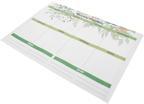 LOLIPPYY Pizarra Magnética Borrado Seco para Nevera Planificador Semanal y Mensual Reutilizable Tablero Organizador de Tareas y Recordatorios para Hogar Fácil Limpieza Residuos