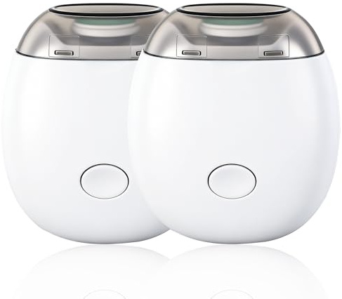 Leikedun 2 Pcs Electric Nail Clipper 3 Speeds with LED Light | Universal Automatic Fingernail Grinder Rechargeable Automatic Trimmer, Safe for Kids Adults Seniors, Manicure Tool