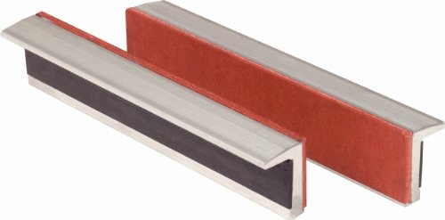 KS Tools 914.0093 Mordazas protectoras de aluminio con revestimiento de goma para tornillo de banco, 160 mm