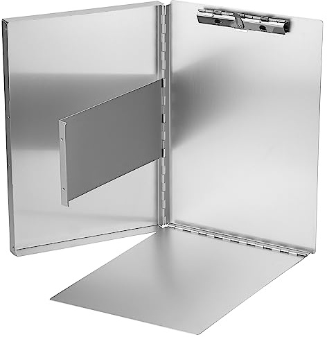 Läufer 30517 Formularhalter mit Box, Aluminium, seitlich öffnend, mit Halteklemme