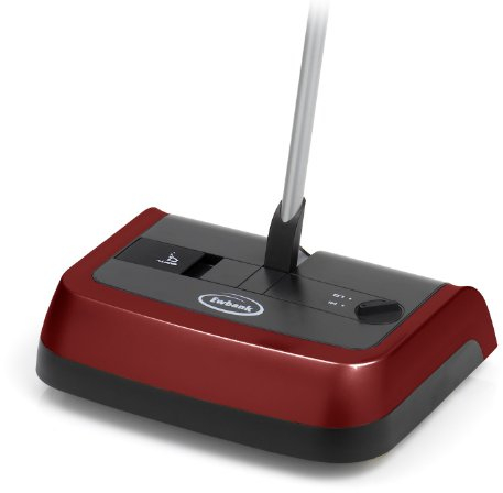 Ewbank 830UKR Evo3 Manual Carpet Sweeper, Lightweight Multi Surface Cleaner with High Level Pickup both Forwards and Backwards, Durable Long-Life Synthetic Brushes, Red