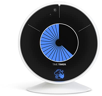 TIME TIMER WASH - 30 Sekunden visueller Timer zur Förderung des richtigen Händewaschens für Kinder und Erwachsene zum Freisprechen, berührungsloses Händewaschen, mit optionalem Musik