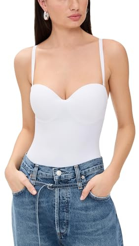 Wolford Women's Forming String Thong Bodysuit, White, LC