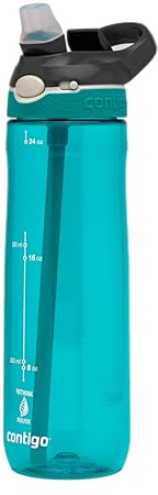 Contigo Cortland Autoseal Water Bottle | Large 720ml BPA Free Drinking Bottle | Sports Flask | Leakproof Drink Bottle | Ideal for School, Gym, Bike, Running, Hiking