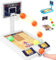 TTDCQQID Desktop Basketballspiel, Finger Basketball, Basketball Flipper, Finger Basketball Spiel, Mini Finger Spielzeug Basketball, Basketball Desktop Spielzeug, für Kinder und Erwachsene (Weiß)