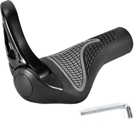 Fahrradgriffe, Fahrradlenker Griff Ergonomisch, Zwei Seiten Lock-On Design, Sportliche Lenkergriffe aus rutschfestem Gummi, 22 mm Fahrrad Griffe, für MTB, Trekkingrad, Cityrad Rennrad und Faltrad