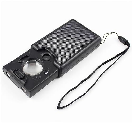 EUZUXU Schmucklupe, 30X 45X 60X Multi Power Juwelierlupe, Taschenlupe für Edelsteine, Briefmarken, Münzen, Uhren, Hobby, Antiquitäten, Modelle, Fotos