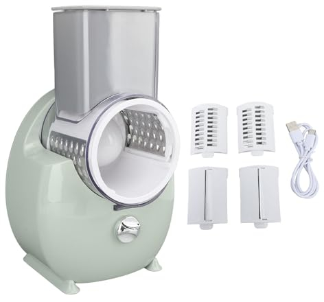 Grattugia elettrica, Affetta Verdure Elettriche Affetta Patate Chopper Multifunzione Affetta Verdure Elettriche Trituratore per Verdure Carote Carote Patate (Green)