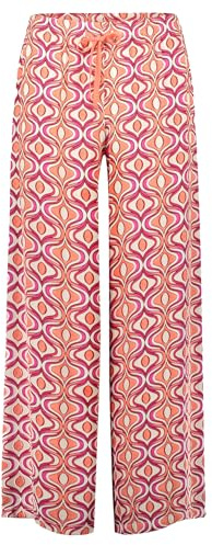 Cartoon Damen Palazzo-Hose mit Gummizug 40, Pink/Apricot