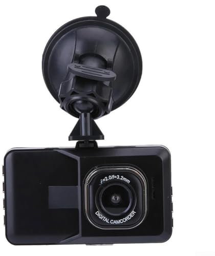 Dash Cam anteriore e posteriore con schede, videocamera Full HD per auto, doppia lente, obiettivo regolabile, grandangolo di 170° di registrazione (+dopo 480)